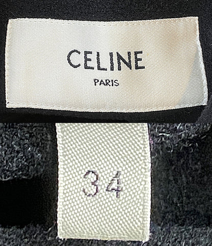 CELINE ロングコート カシミア ブラック 2M418412F レディース SIZE 34 セリーヌ