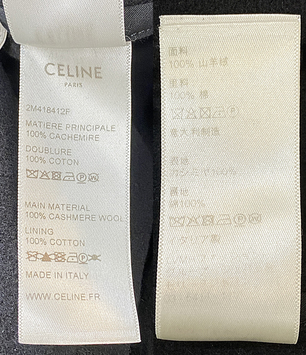 CELINE ロングコート カシミア ブラック 2M418412F レディース SIZE 34 セリーヌ