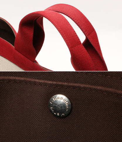 HERVE' Chapelier トートバッグ ベージュ×レッド レディース エルベシャプリエ