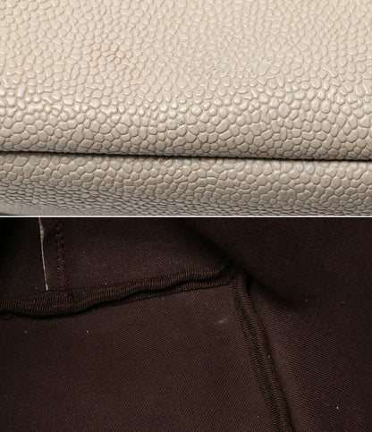 HERVE' Chapelier トートバッグ ベージュ×レッド レディース エルベシャプリエ