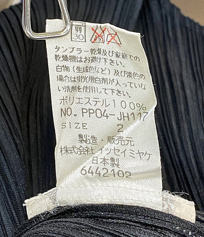 PLEATS PLEASE カーディガン ブラック系 PP04-JH117 レディース SIZE 2 プリーツプリーズ