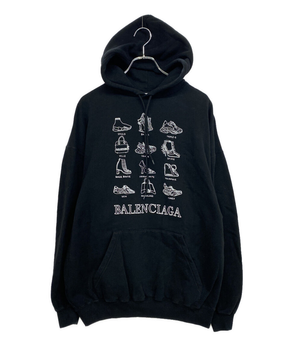 BALENCIAGA パーカー フーディ シューズモチーフプリント 20AW 578135 メンズ SIZE XS バレンシアガ