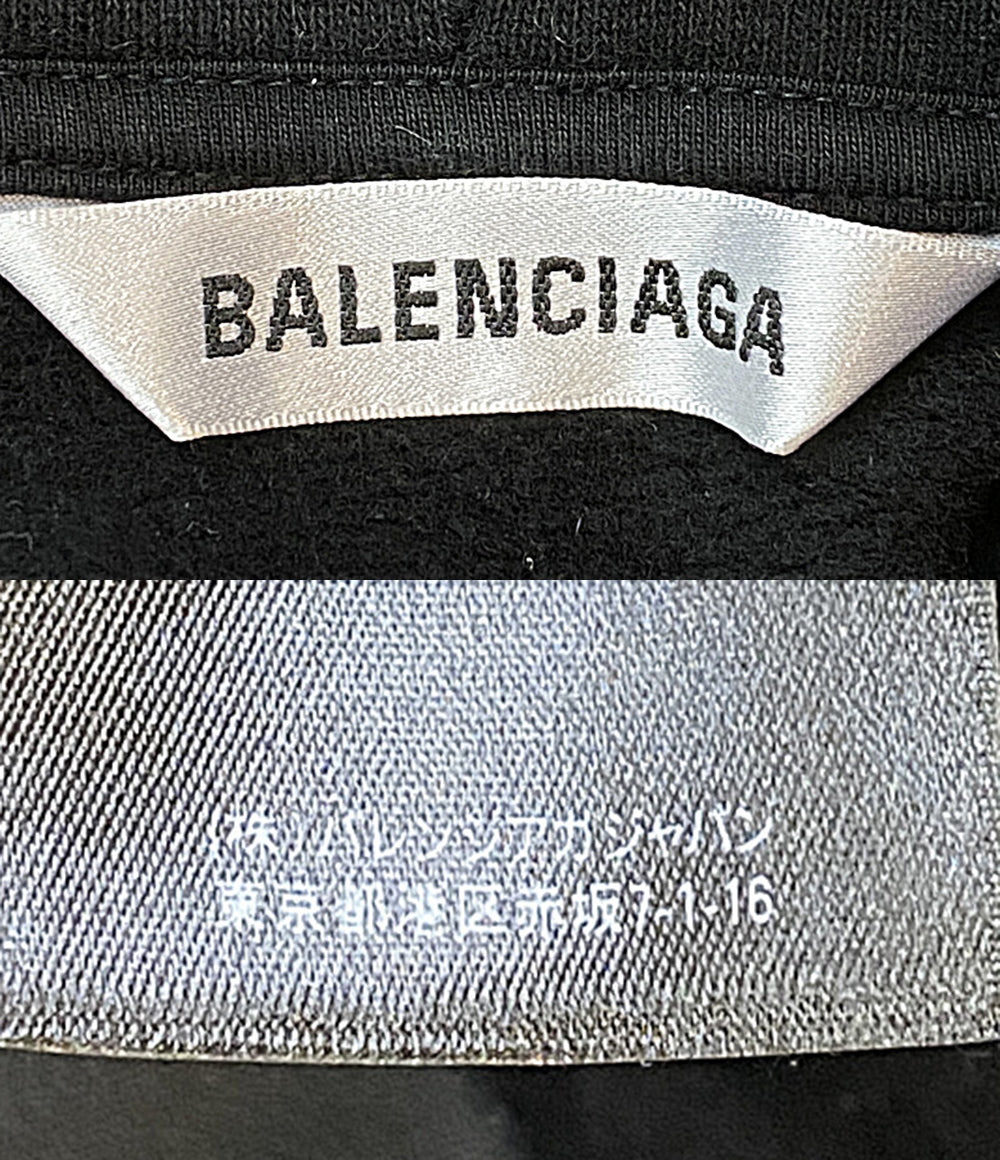 BALENCIAGA 【20AW】ゴシックプリントオーバーサイズパーカー　xs BALENCIAGA パーカー フーディ シューズモチーフプリント 20AW 578135