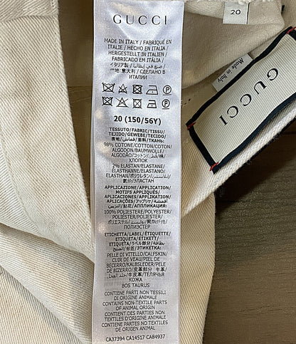 GUCCI デニムパンツ ストレート ホワイトデニム 625087 レディース SIZE 20 グッチ