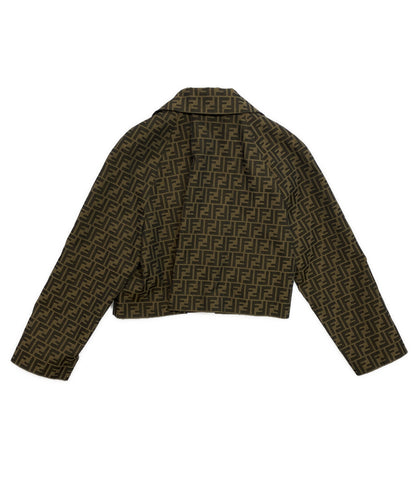 美品 FENDI ズッカ クリスタル ジャケット レディース SIZE 40 フェンディ