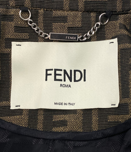 美品 FENDI ズッカ クリスタル ジャケット レディース SIZE 40 フェンディ