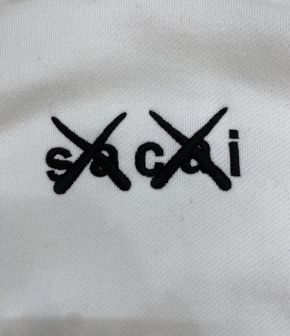 sacai スウェットパーカー ホワイト エンブロイダリーフーディ 21ss メンズ SIZE 3 サカイ