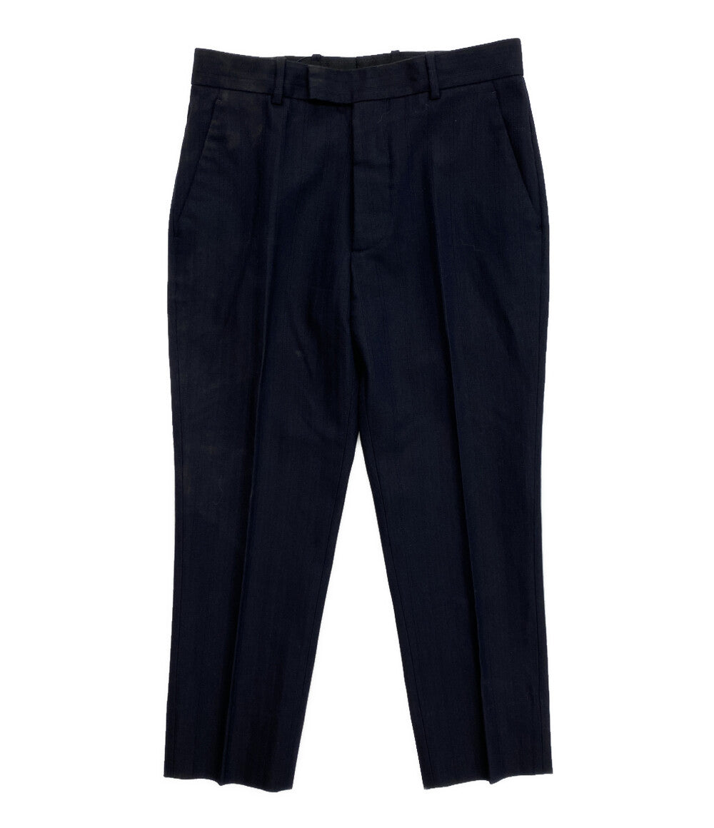 Maison Margiela 14 センタープレスパンツ ネイビーストライプ 19AW S50FT0082 メンズ SIZE 44 メゾンマルジェラ