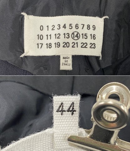 Maison Margiela 14 センタープレスパンツ ネイビーストライプ 19AW S50FT0082 メンズ SIZE 44 メゾンマルジェラ