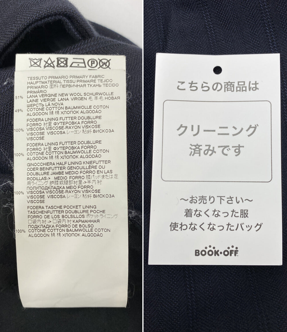 Maison Margiela 14 センタープレスパンツ ネイビーストライプ 19AW S50FT0082 メンズ SIZE 44 メゾンマルジェラ