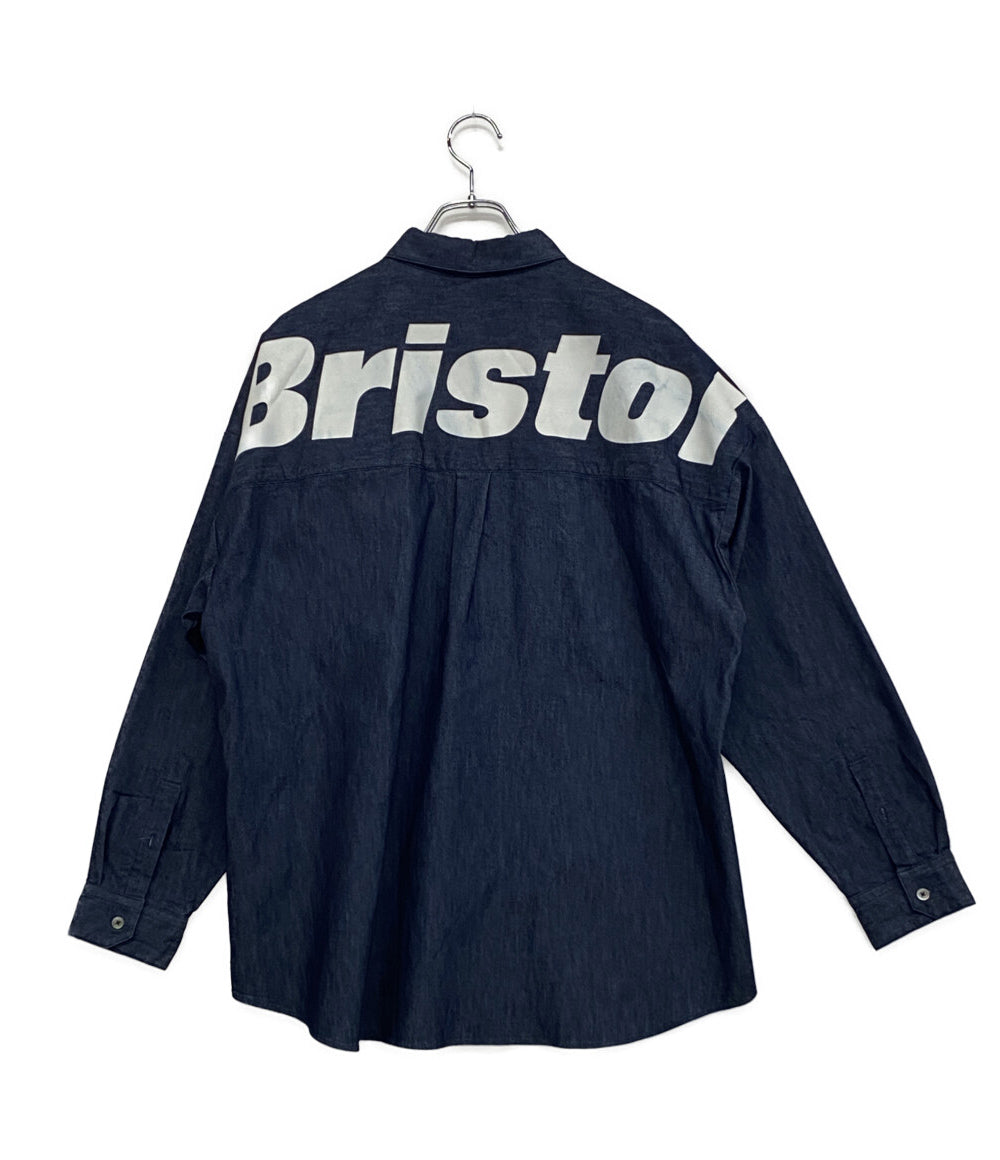 F.C.Real Bristol エフシーレアルブリストル 長袖シャツ ネイビー fcrb-220079 メンズ SIZE M