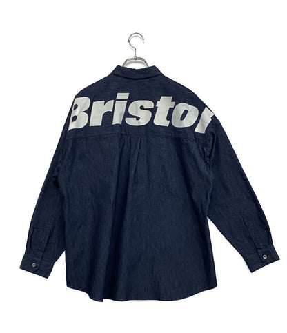 F.C.Real Bristol エフシーレアルブリストル 長袖シャツ ネイビー fcrb-220079 メンズ SIZE M