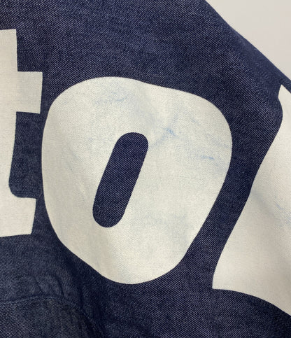 F.C.Real Bristol エフシーレアルブリストル 長袖シャツ ネイビー fcrb-220079 メンズ SIZE M