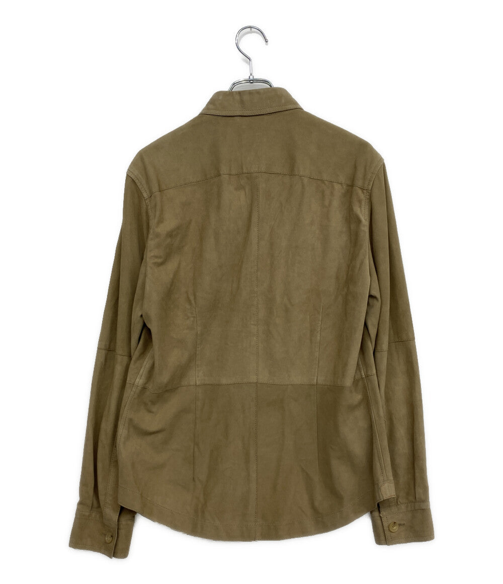 BRUNELLO CUCINELLI 長袖スウェードシャツ メンズ SIZE S ブルネロクチネリ