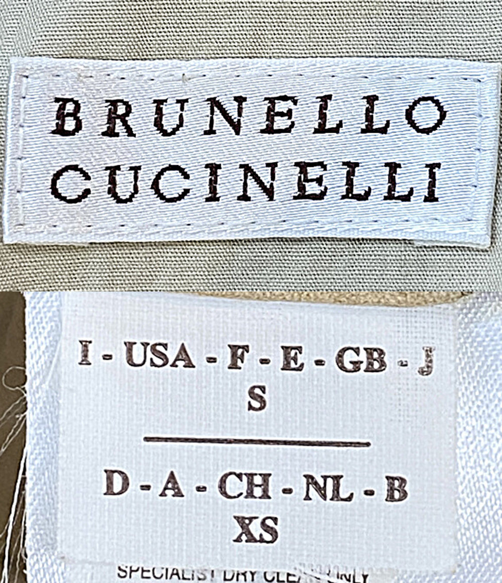 BRUNELLO CUCINELLI 長袖スウェードシャツ メンズ SIZE S ブルネロクチネリ