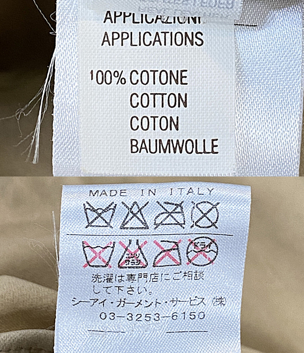 BRUNELLO CUCINELLI 長袖スウェードシャツ メンズ SIZE S ブルネロクチネリ