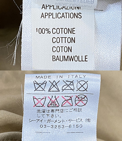 BRUNELLO CUCINELLI 長袖スウェードシャツ メンズ SIZE S ブルネロクチネリ