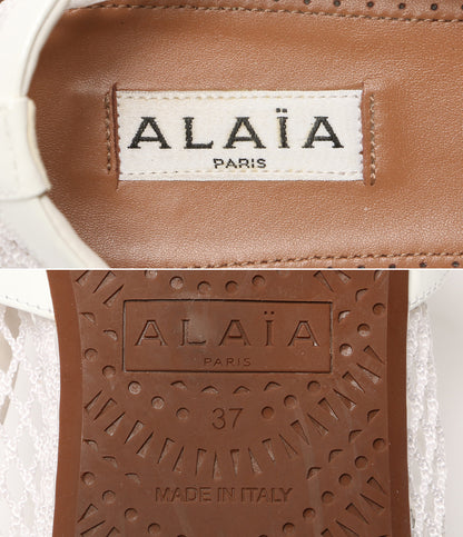 ALAIA アライア パンプス フィッシュネットシューズ ホワイト レディース SIZE 37