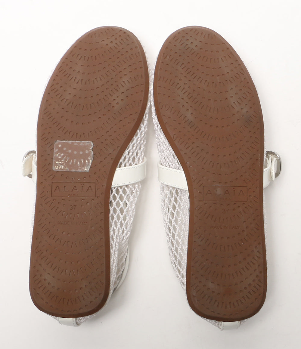 ALAIA アライア パンプス フィッシュネットシューズ ホワイト レディース SIZE 37