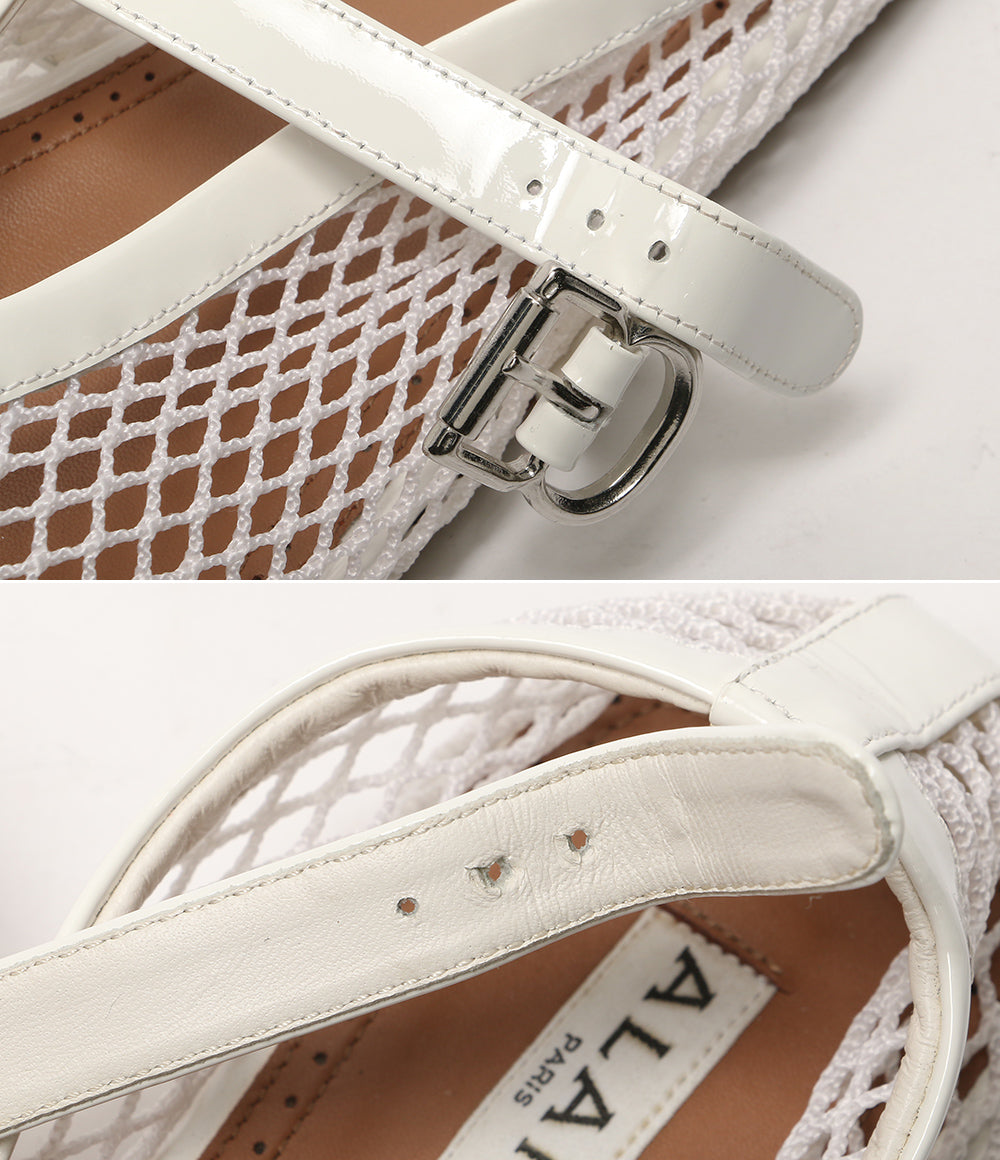 ALAIA アライア パンプス フィッシュネットシューズ ホワイト レディース SIZE 37