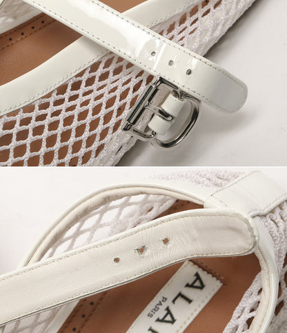 ALAIA アライア パンプス フィッシュネットシューズ ホワイト レディース SIZE 37