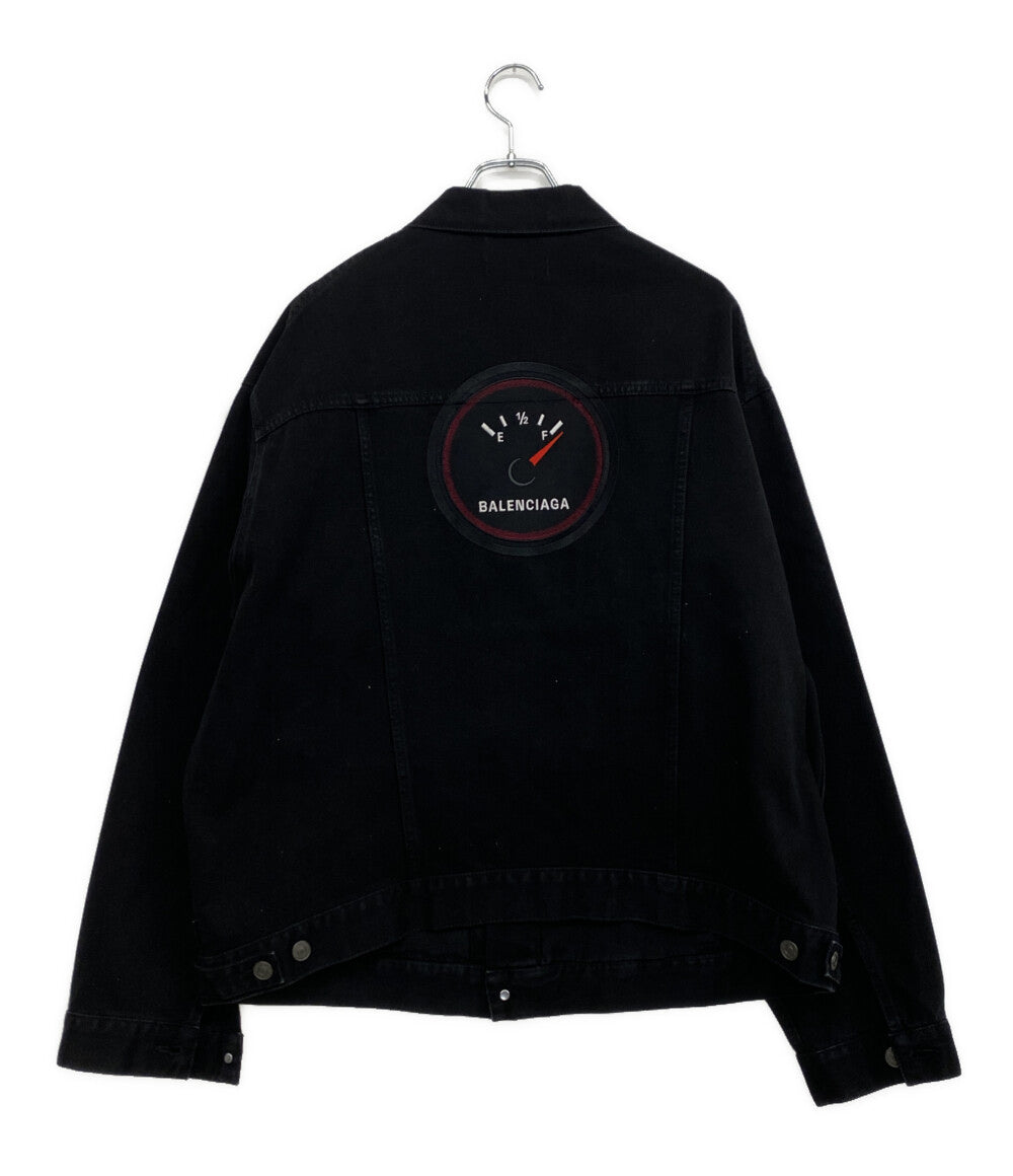 【値下げ】バレンシアガ ユニフォームロゴ デニムジャケット バレンシアガ BALENCIAGA ロゴ総柄デニムジャケット 2020年 620731