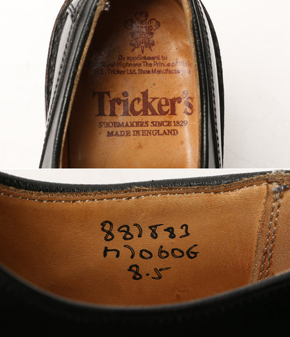 TRICKER'S ドレスシューズ プレーントゥ ブラック メンズ SIZE 8.5 トリッカーズ