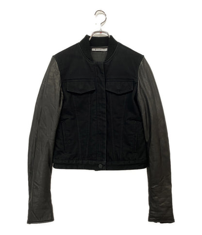 T ALEXANDER WANG ティーバイアレキサンダーワン ドッキングデニムジャケット ブラック レディース SIZE XS