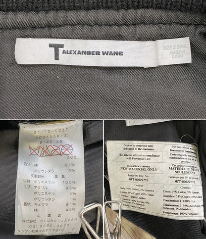T ALEXANDER WANG ティーバイアレキサンダーワン ドッキングデニムジャケット ブラック レディース SIZE XS