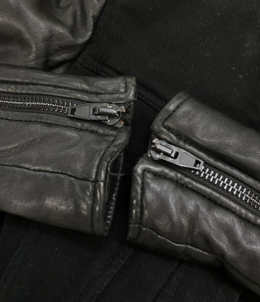 T ALEXANDER WANG ティーバイアレキサンダーワン ドッキングデニムジャケット ブラック レディース SIZE XS