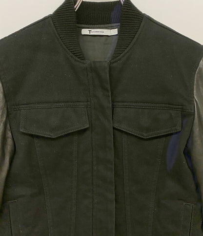 T ALEXANDER WANG ティーバイアレキサンダーワン ドッキングデニムジャケット ブラック レディース SIZE XS