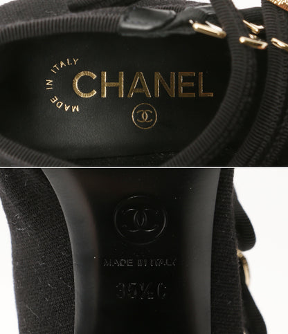 美品 CHANEL パンプス メリージェーン 3連ベルト 25SS G46456 レディース SIZE 35.5