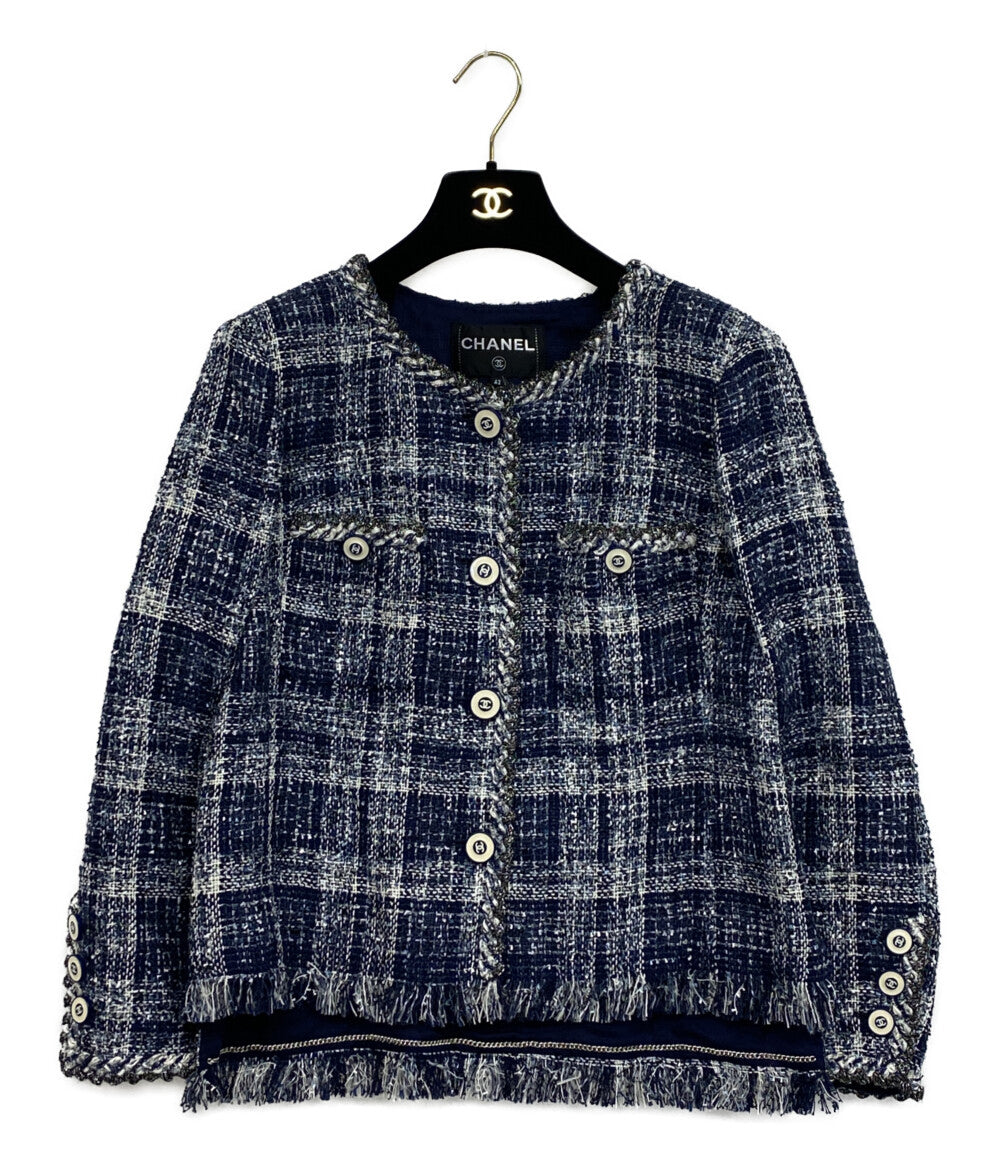 BLACK COMME des GARCONS ジャケット カットオフデザインポリ