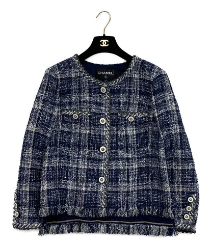 CHANEL ボンバージャケットラメツイードジャケット P58382V44202 レディース SIZE 42 シャネル