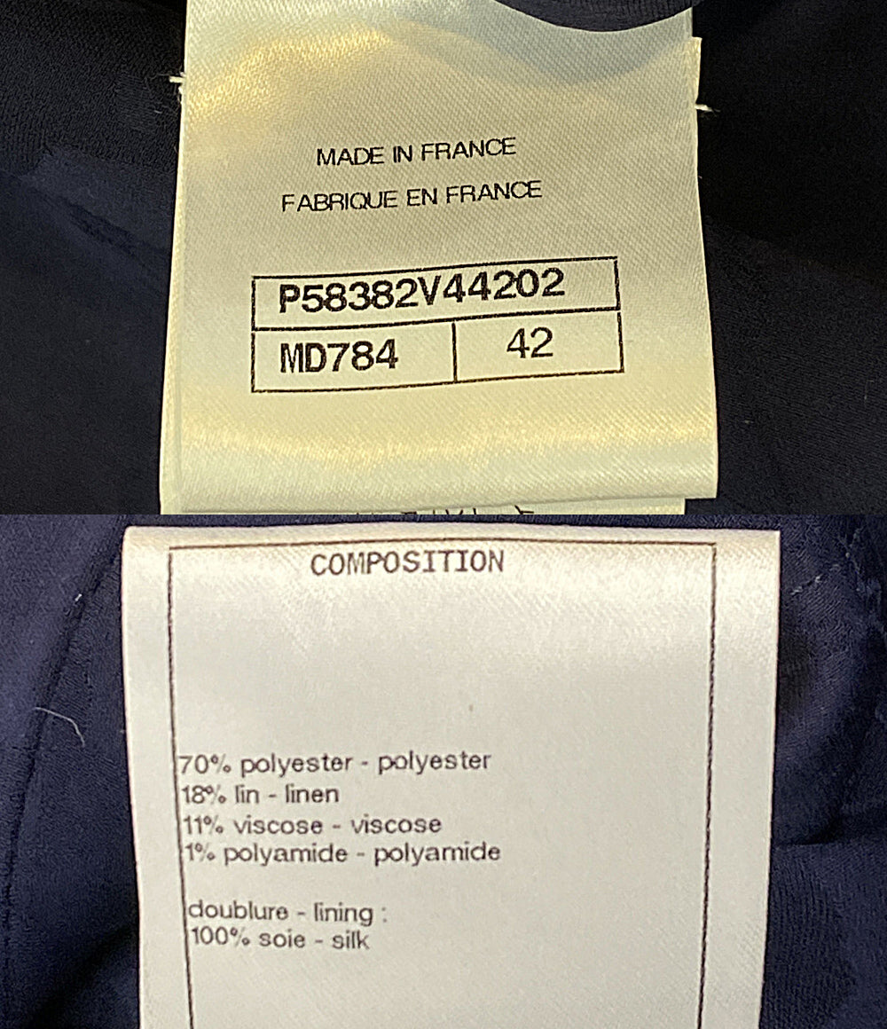 CHANEL ボンバージャケットラメツイードジャケット P58382V44202 レディース SIZE 42 シャネル