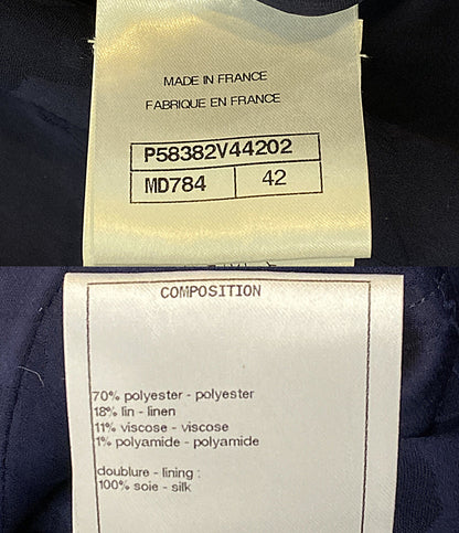CHANEL ボンバージャケットラメツイードジャケット P58382V44202 レディース SIZE 42 シャネル