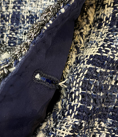 CHANEL ボンバージャケットラメツイードジャケット P58382V44202 レディース SIZE 42 シャネル