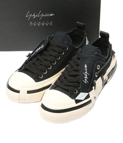 YOHJI YAMAMOTO スニーカー レイヤード ロートップスニーカー ブラック メンズ SIZE 37 ヨウジヤマモト