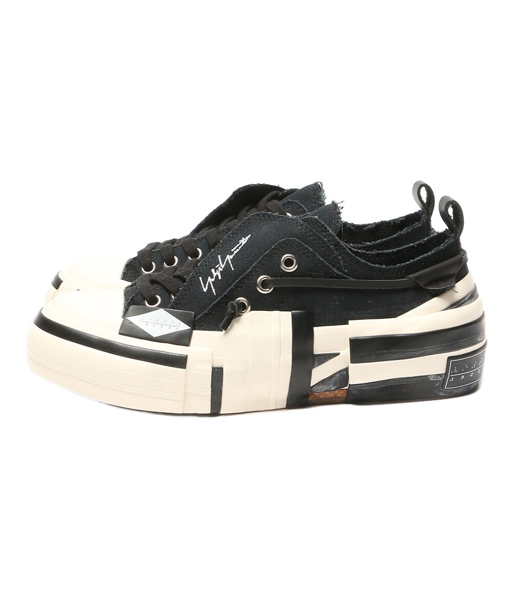 YOHJI YAMAMOTO スニーカー レイヤード ロートップスニーカー ブラック メンズ SIZE 37 ヨウジヤマモト
