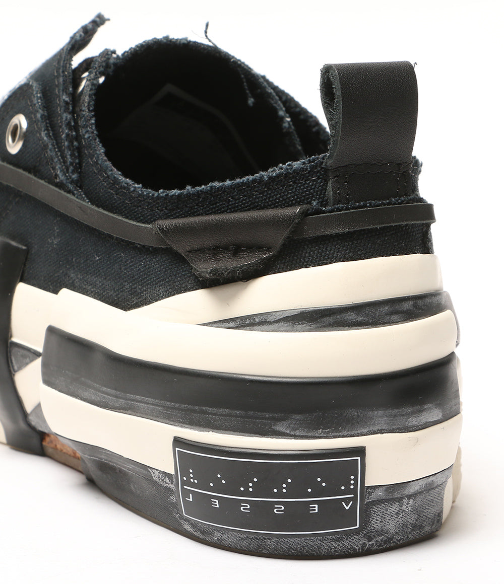 YOHJI YAMAMOTO スニーカー レイヤード ロートップスニーカー ブラック メンズ SIZE 37 ヨウジヤマモト