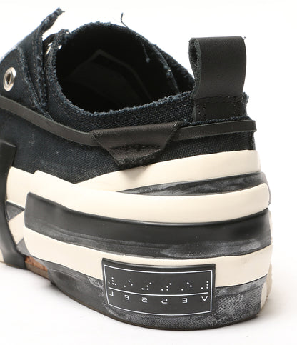 YOHJI YAMAMOTO スニーカー レイヤード ロートップスニーカー ブラック メンズ SIZE 37 ヨウジヤマモト