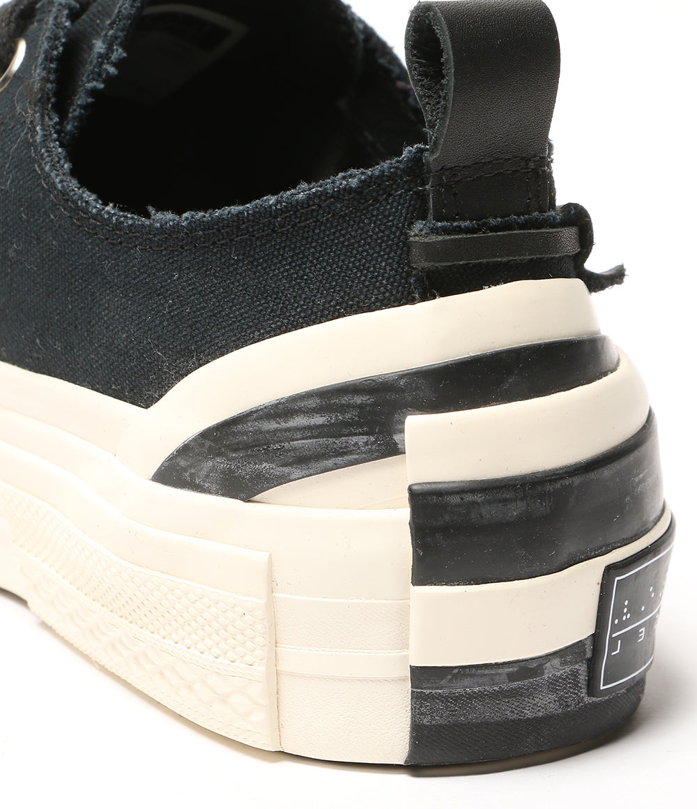 YOHJI YAMAMOTO スニーカー レイヤード ロートップスニーカー ブラック メンズ SIZE 37 ヨウジヤマモト