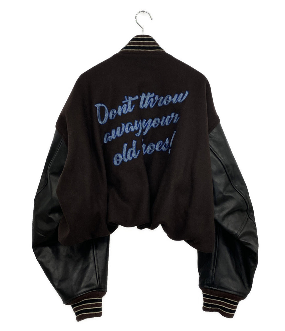 美品 MIHARA YASUHIRO スタジャン ショートブルゾン 25-26AW B15BL041-0 メンズ SIZE 38 ミハラヤスヒロ