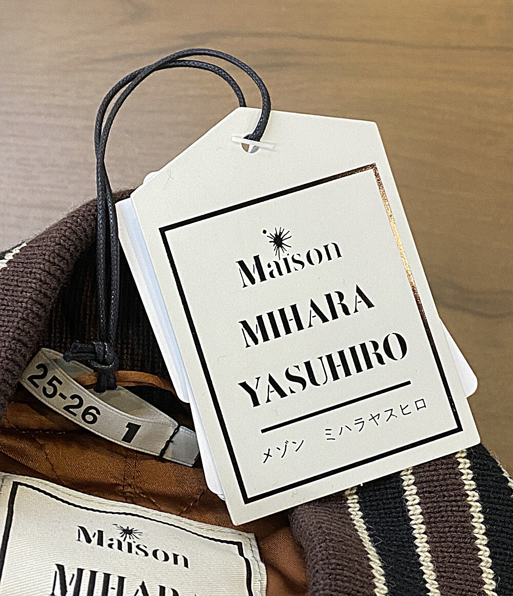 美品 MIHARA YASUHIRO スタジャン ショートブルゾン 25-26AW B15BL041-0 メンズ SIZE 38 ミハラヤスヒロ