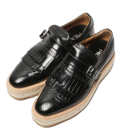 PRADA ドレスシューズ ウィングチップエスパドリーユ レディース SIZE 37.5 プラダ