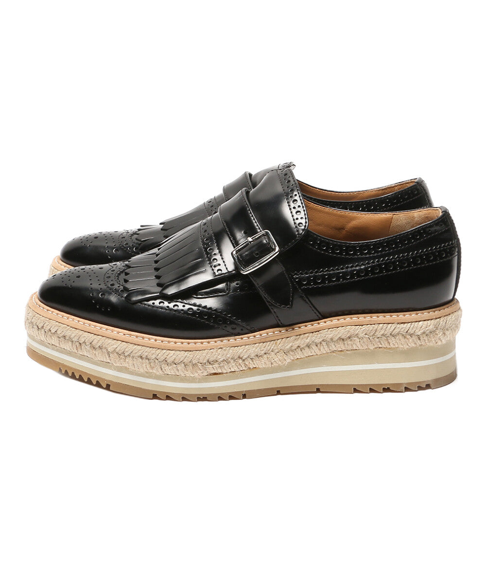PRADA ドレスシューズ ウィングチップエスパドリーユ レディース SIZE