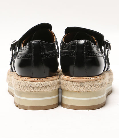 PRADA ドレスシューズ ウィングチップエスパドリーユ レディース SIZE 37.5 プラダ