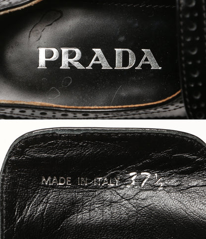 PRADA ドレスシューズ ウィングチップエスパドリーユ レディース SIZE 37.5 プラダ