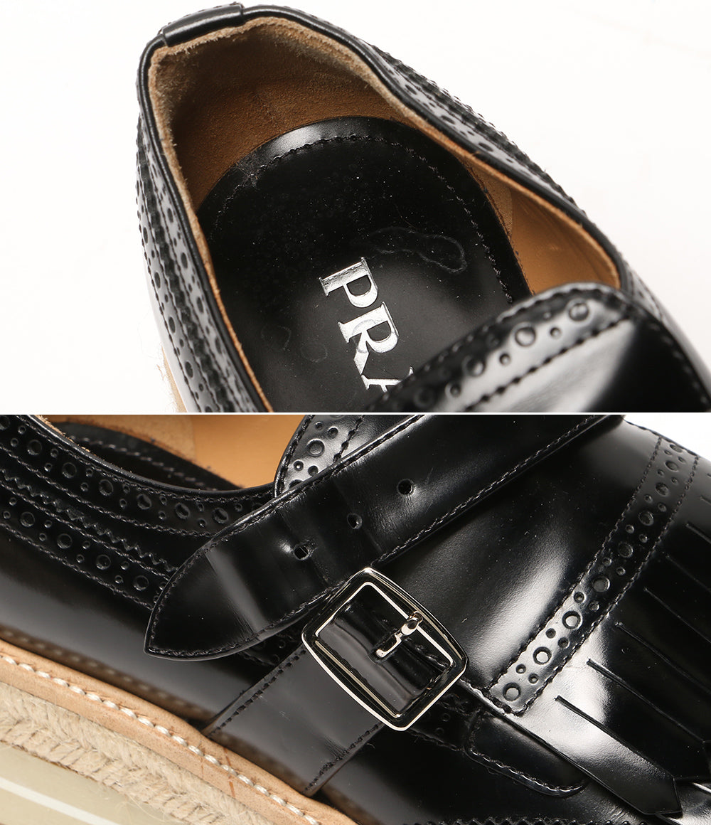 PRADA ドレスシューズ ウィングチップエスパドリーユ レディース SIZE