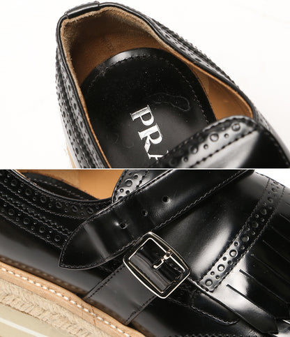 PRADA ドレスシューズ ウィングチップエスパドリーユ レディース SIZE 